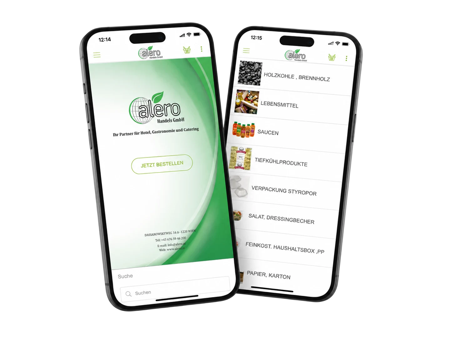Alero App auf iPhone